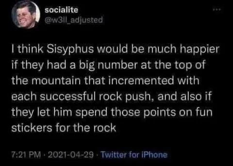 Sisyphus Rock Sticker Points
