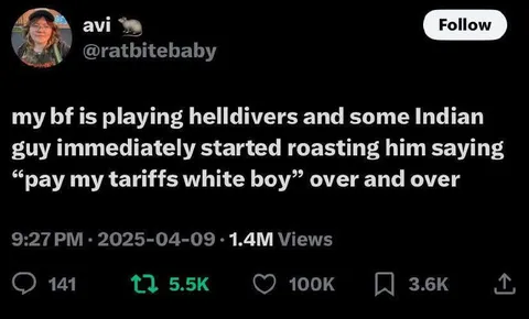 Pay My Tariffs White Boy