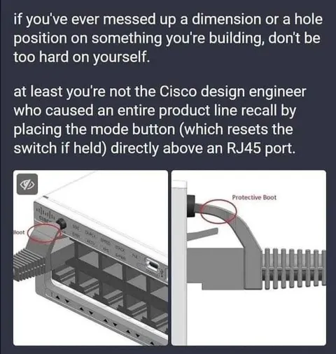 Cisco Mode Button Design Fail
