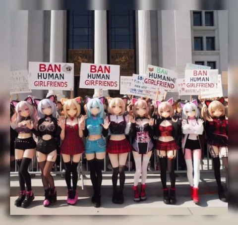 Ban Human Girlfriends Protest