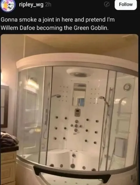 Pretending to Be the Green Goblin