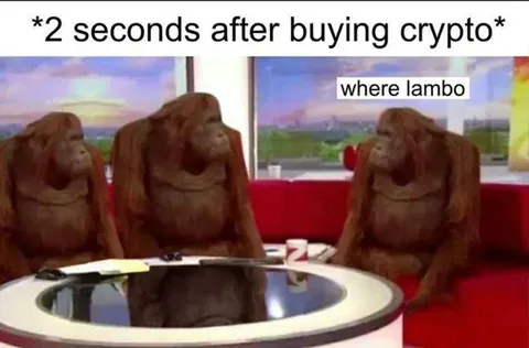 Two Seconds After Buying Crypto