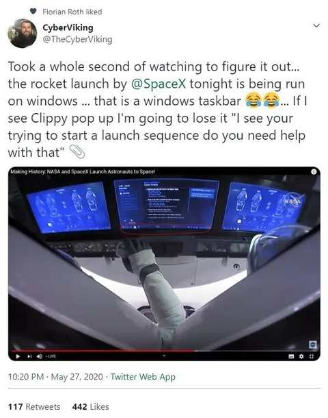 SpaceX Launch Runs on Windows