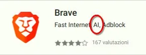 Brave con AI e Adblock