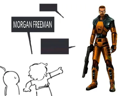 Morgan Freeman Meets Gordon Freeman