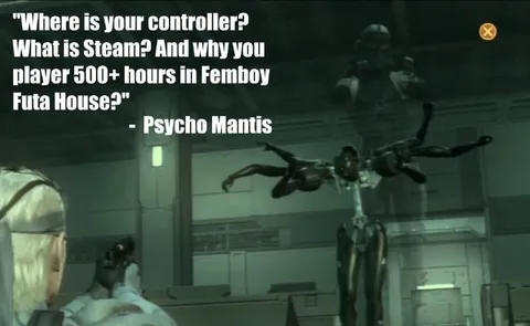 Psycho Mantis Checks Your Steam Hours