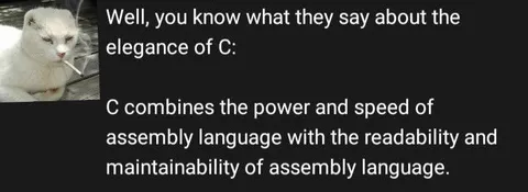C Language Elegance Joke