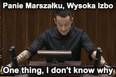 Panie Marszałku, nie wiem dlaczego
