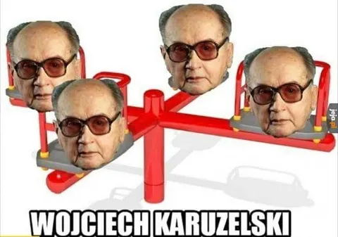 Wojciech Jaruzelski na karuzeli
