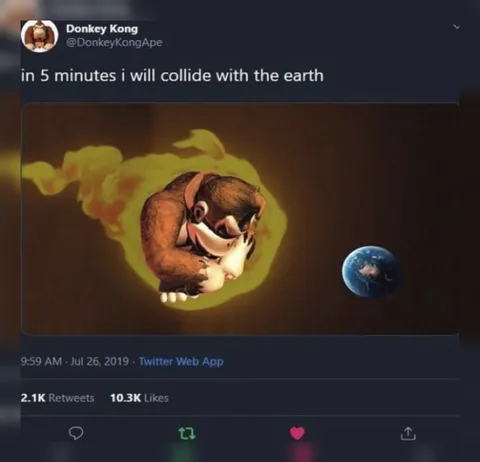 Donkey Kong Collides With Earth