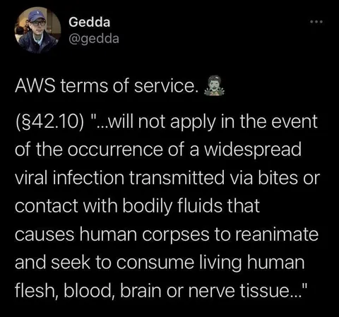 AWS Terms of Service Zombies