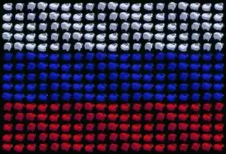Флаг из разноцветных фигурок