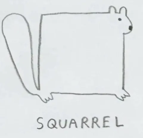 SQUARREL Squirrel Drawing