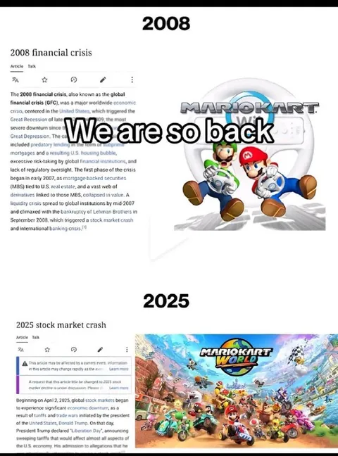 We Are So Back: 2008 vs 2025