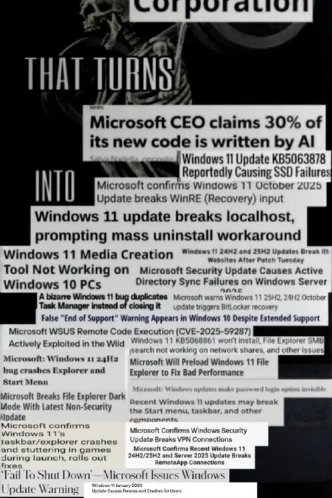 Microsoft Windows Update Disaster