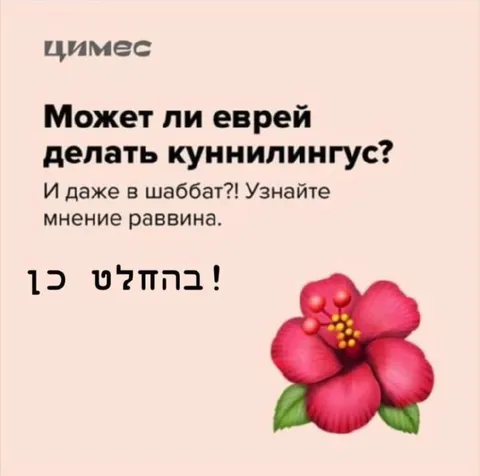 Куннилингус в шаббат