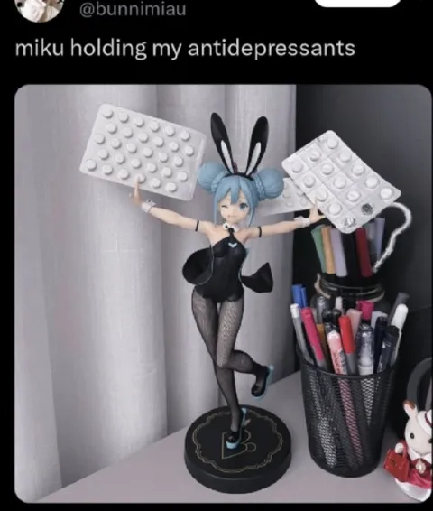 Miku Holding My Antidepressants