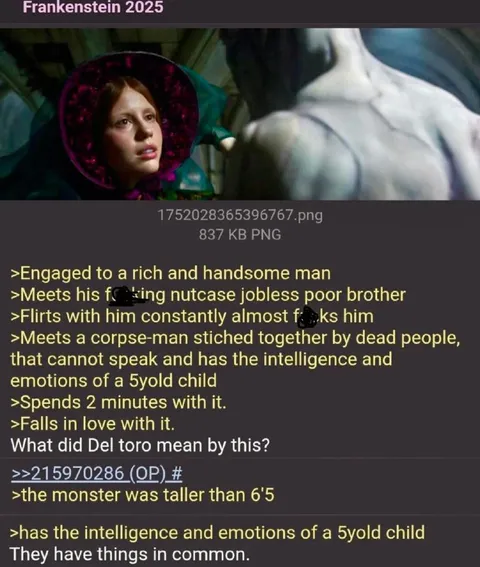 Frankenstein 2025 Monster Romance