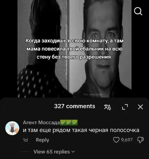 Мама повесила твой ебальник