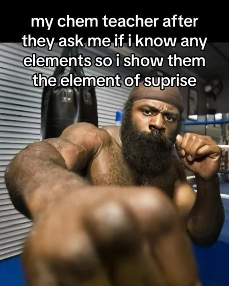 Chemistry Teacher Element of Surprise