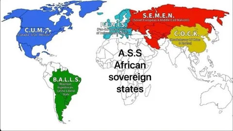 World Map of Immature Acronyms