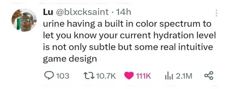 Urine Color Hydration Game Design