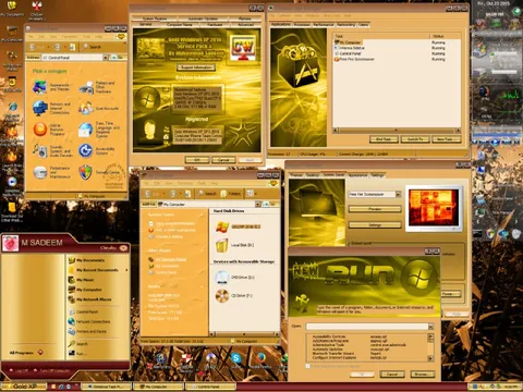 Windows XP Gold Theme