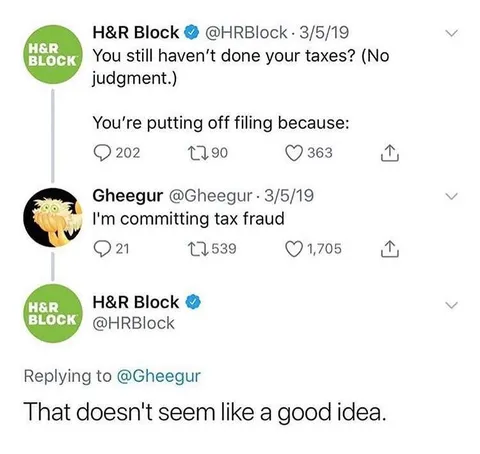 Tax Fraud Reply Screenshot