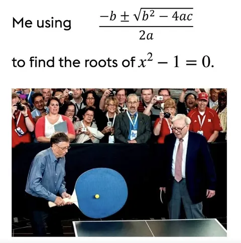 Using the Quadratic Formula for x² − 1