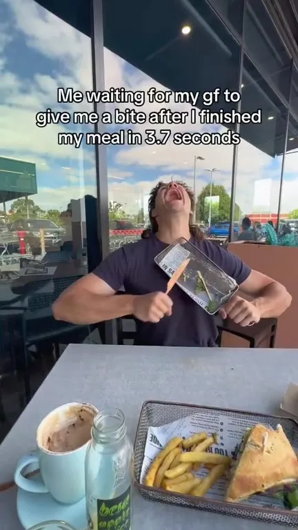 Waiting for a bite after eating