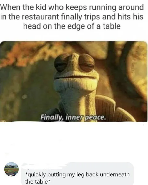 Finally Inner Peace at Dinner