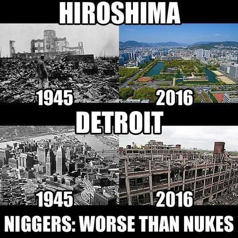 Hiroshima Versus Detroit Comparison
