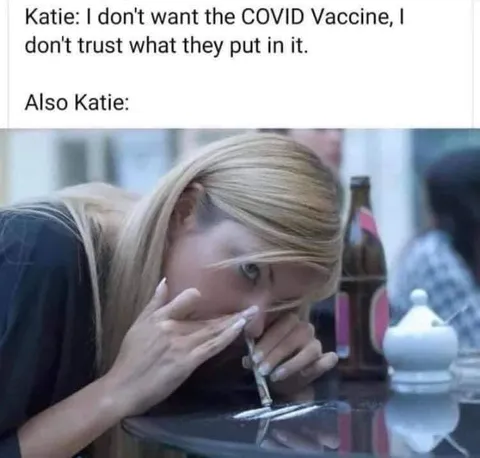 Katie Trusts Her Cocaine
