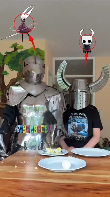 Knights Smash an Egg