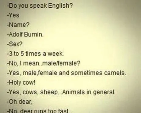 English Conversation Misunderstanding