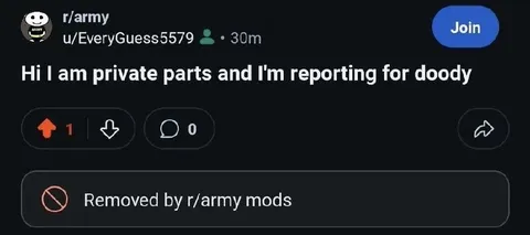 Private Parts Reporting for Doody