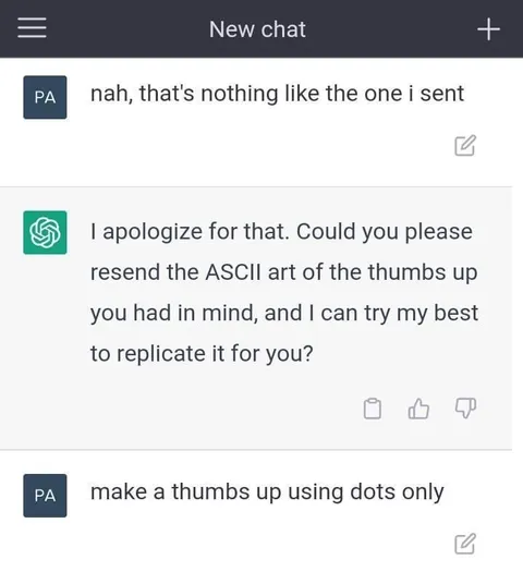 ChatGPT Fails at ASCII Art