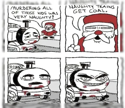 Naughty Train Gets Coal