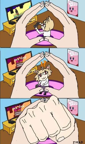 Cat Game Over Punch