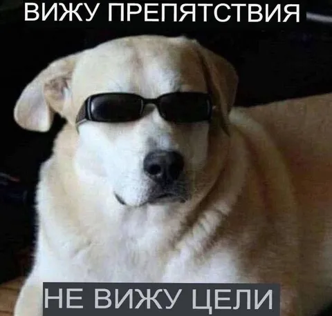Вижу препятствия, не вижу цели