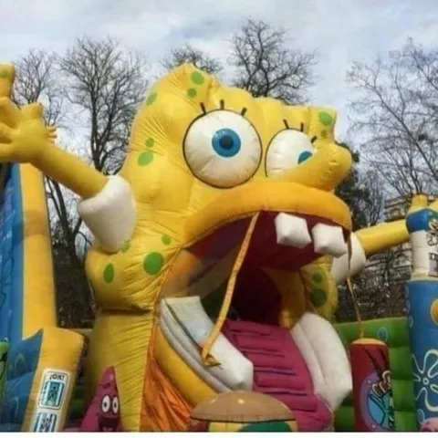 Безумный надувной Губка Боб