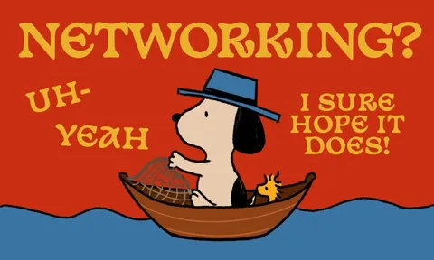 Snoopy Networking Joke