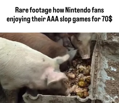 Nintendo Fans Eating AAA Slop