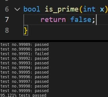 Prime Checker Fails One Test