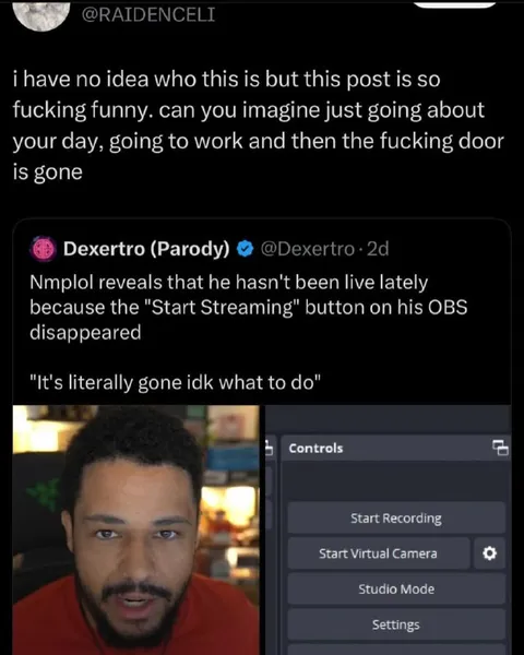 The Start Streaming Button Disappeared