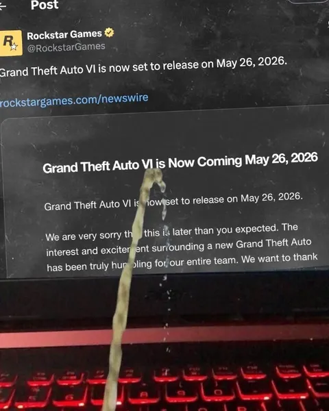 GTA VI Delayed Until May 2026