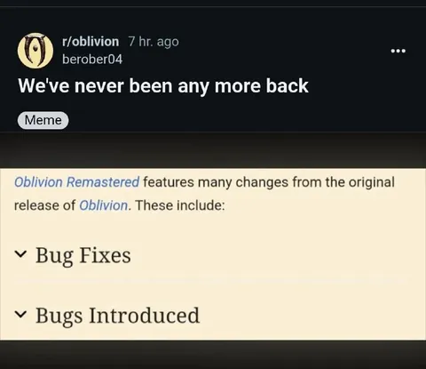 Oblivion Has Never Been More Back