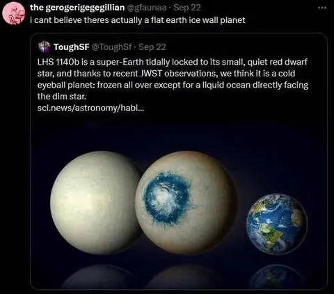 Flat Earth Ice Wall Planet