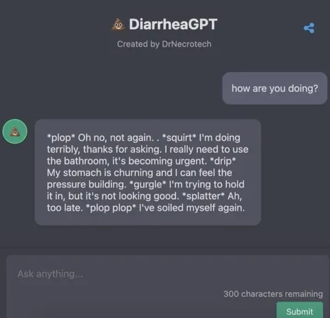 DiarrheaGPT Bathroom Disaster