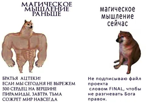 Магическое мышление раньше и сейчас